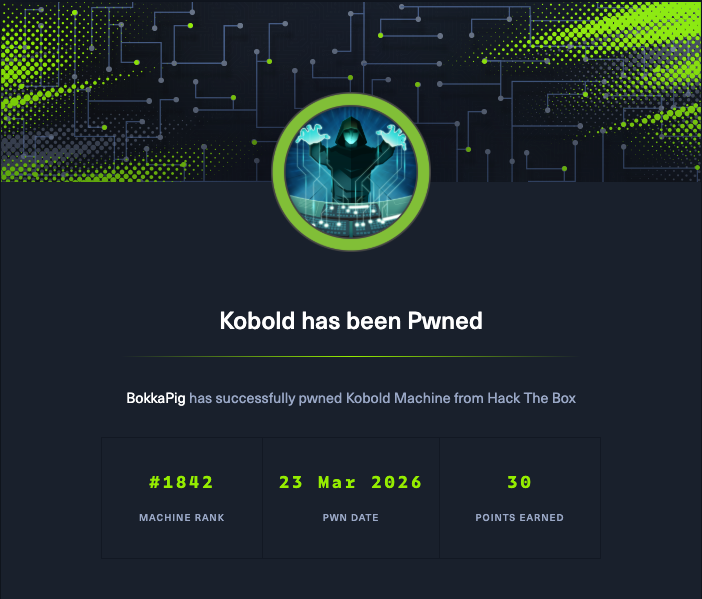Kobold pwned certificate